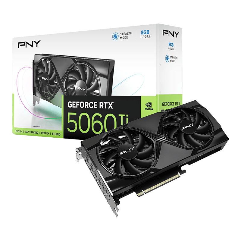 CARTE GRAPHIQUE PNY GEFORCE RTX 5060TI 8GB DUAL FAN