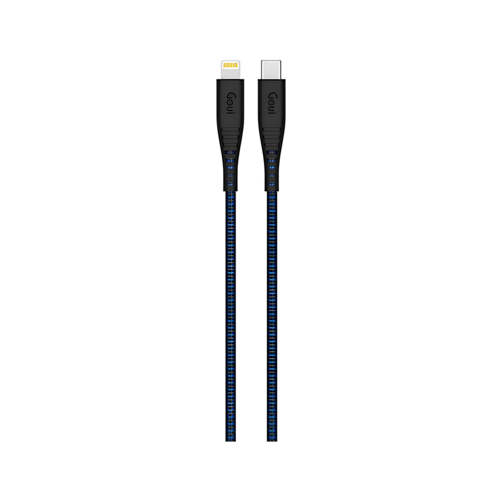 CABLE GOUI FLEX TYPE C VERS LIGHTNIN (2 M) BLEU FONCE