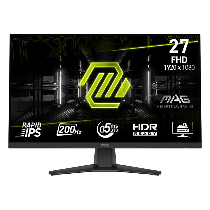 MONITEUR MSI MAG 27'' 272F 200HZ 0.5MS RAPID IPS