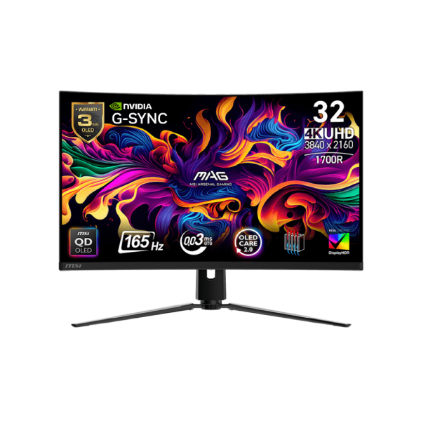 MONITEUR MSI MAG 321CUP QD-OLED 165HZ 0.03MS 4K
